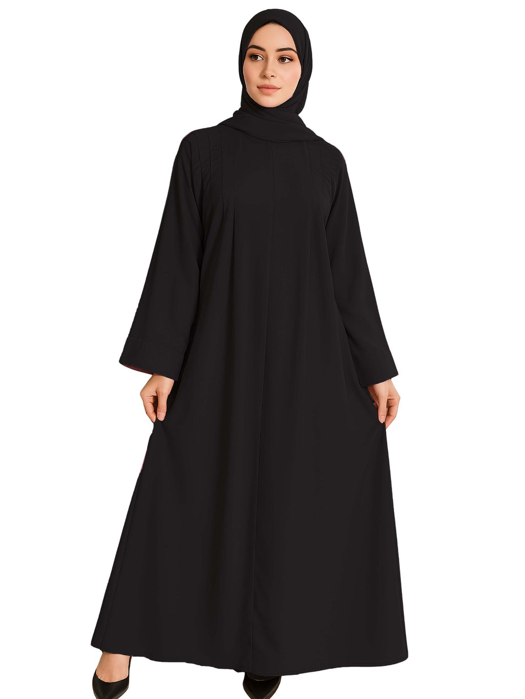 EIRA BLACK – Premium Black Modest Abaya | Free Size | AARUH