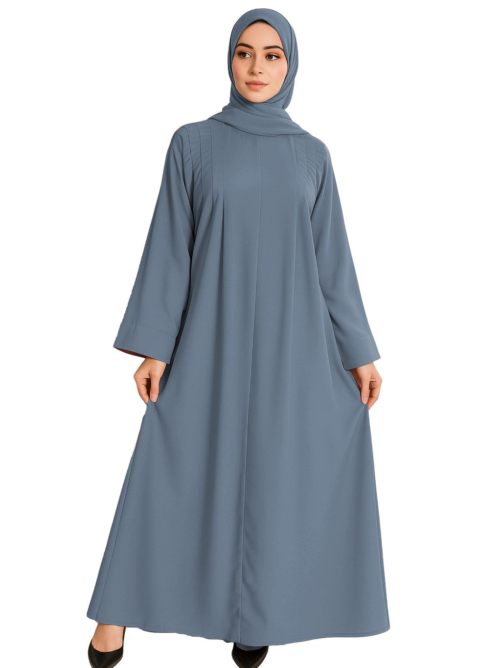 EIRA GREY – Premium Grey  Modest Abaya | Free Size | AARUH