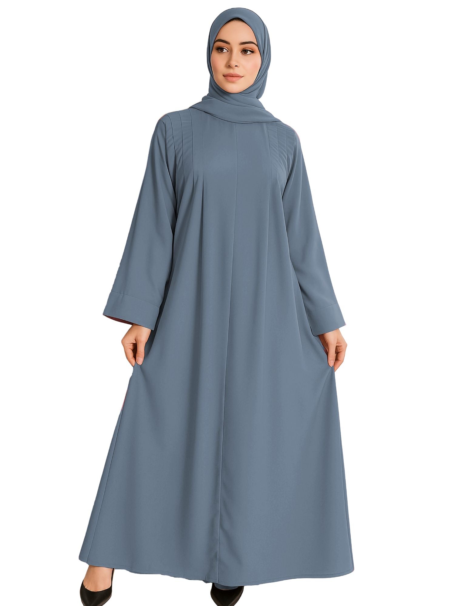 EIRA GREY – Premium Grey  Modest Abaya | Free Size | AARUH