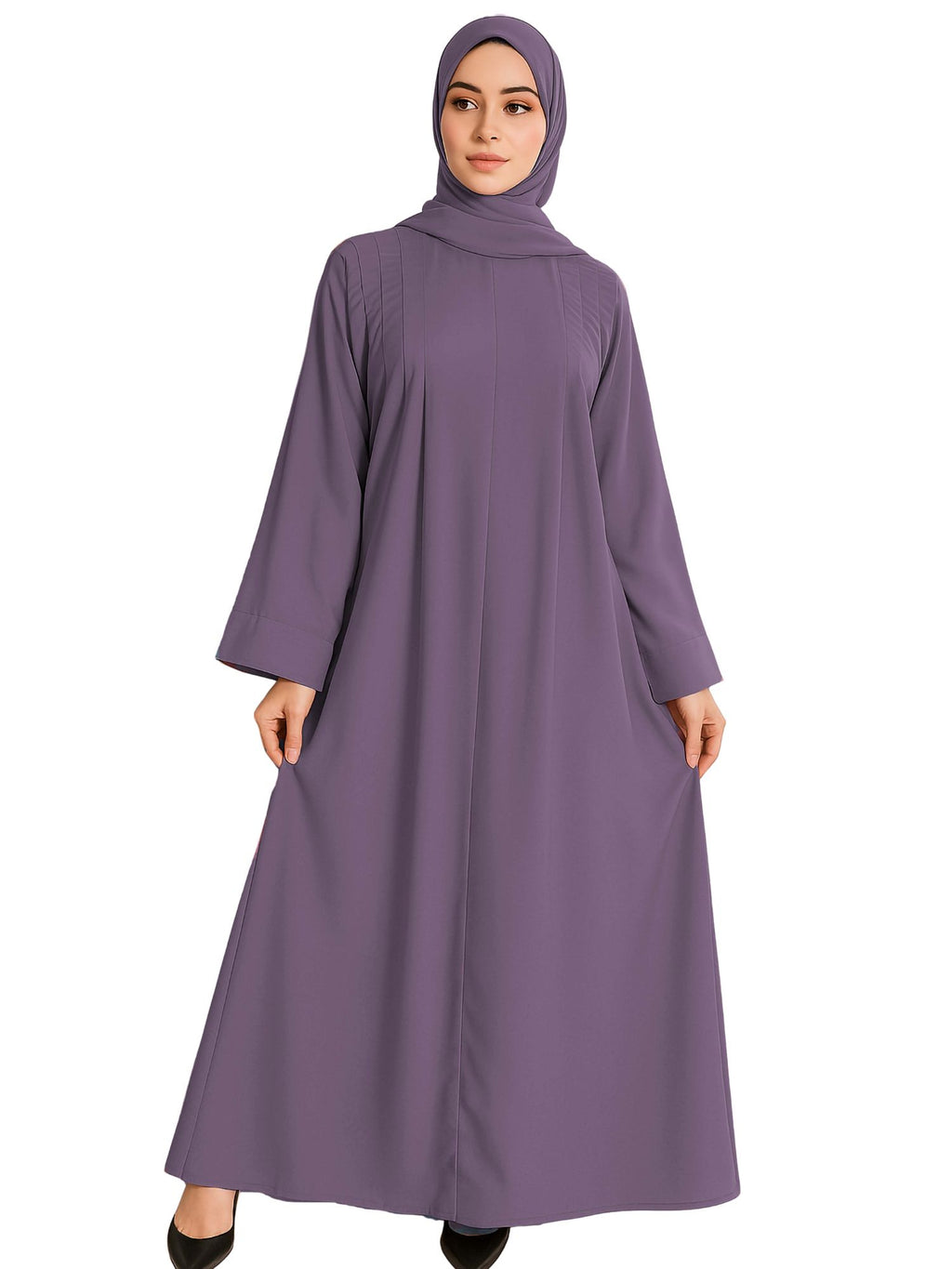 EIRA LAVENDER – Premium Lavender Modest Abaya | Free Size | AARUH