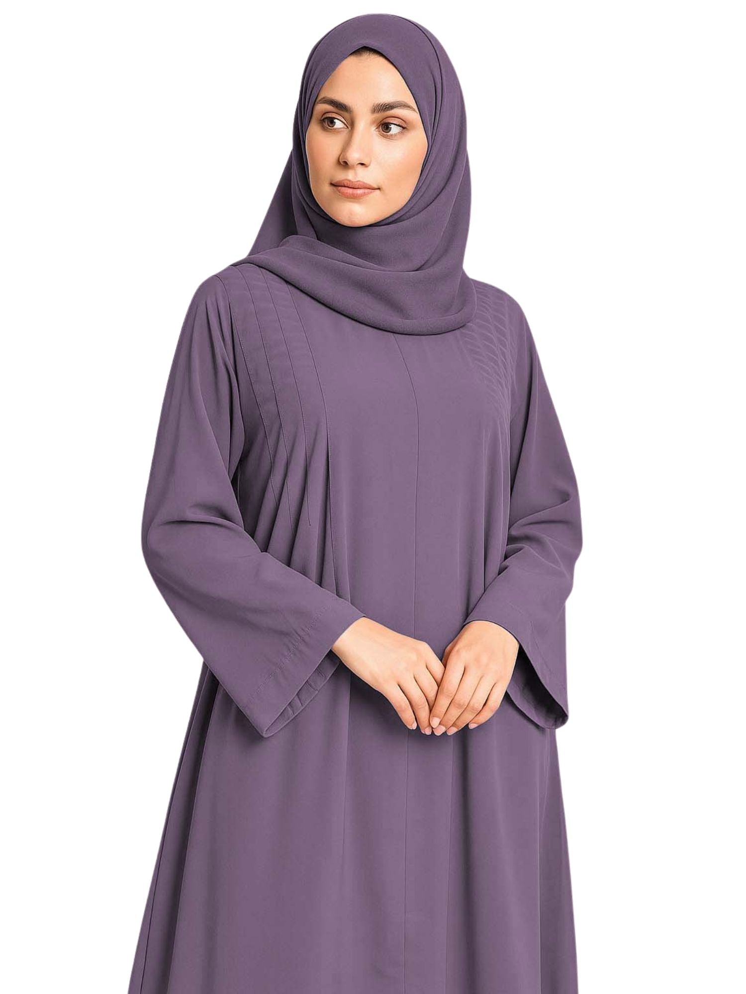 EIRA LAVENDER – Premium Lavender Modest Abaya | Free Size | AARUH