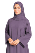 EIRA LAVENDER – Premium Lavender Modest Abaya | Free Size | AARUH