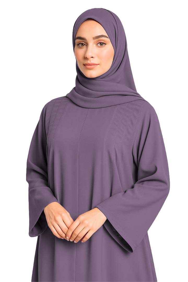EIRA LAVENDER – Premium Lavender Modest Abaya | Free Size | AARUH