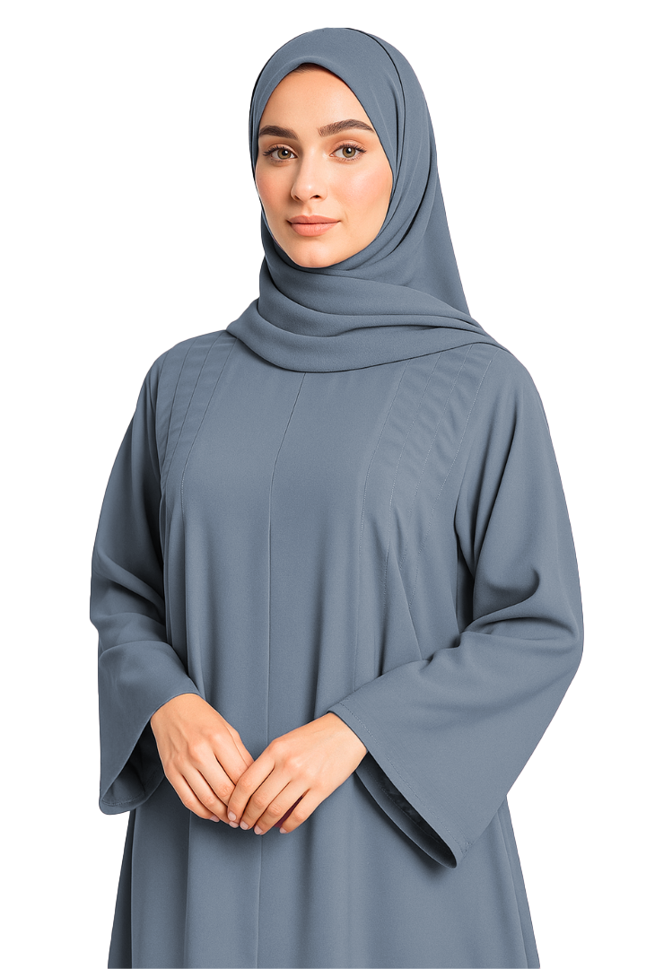 EIRA GREY – Premium Grey  Modest Abaya | Free Size | AARUH