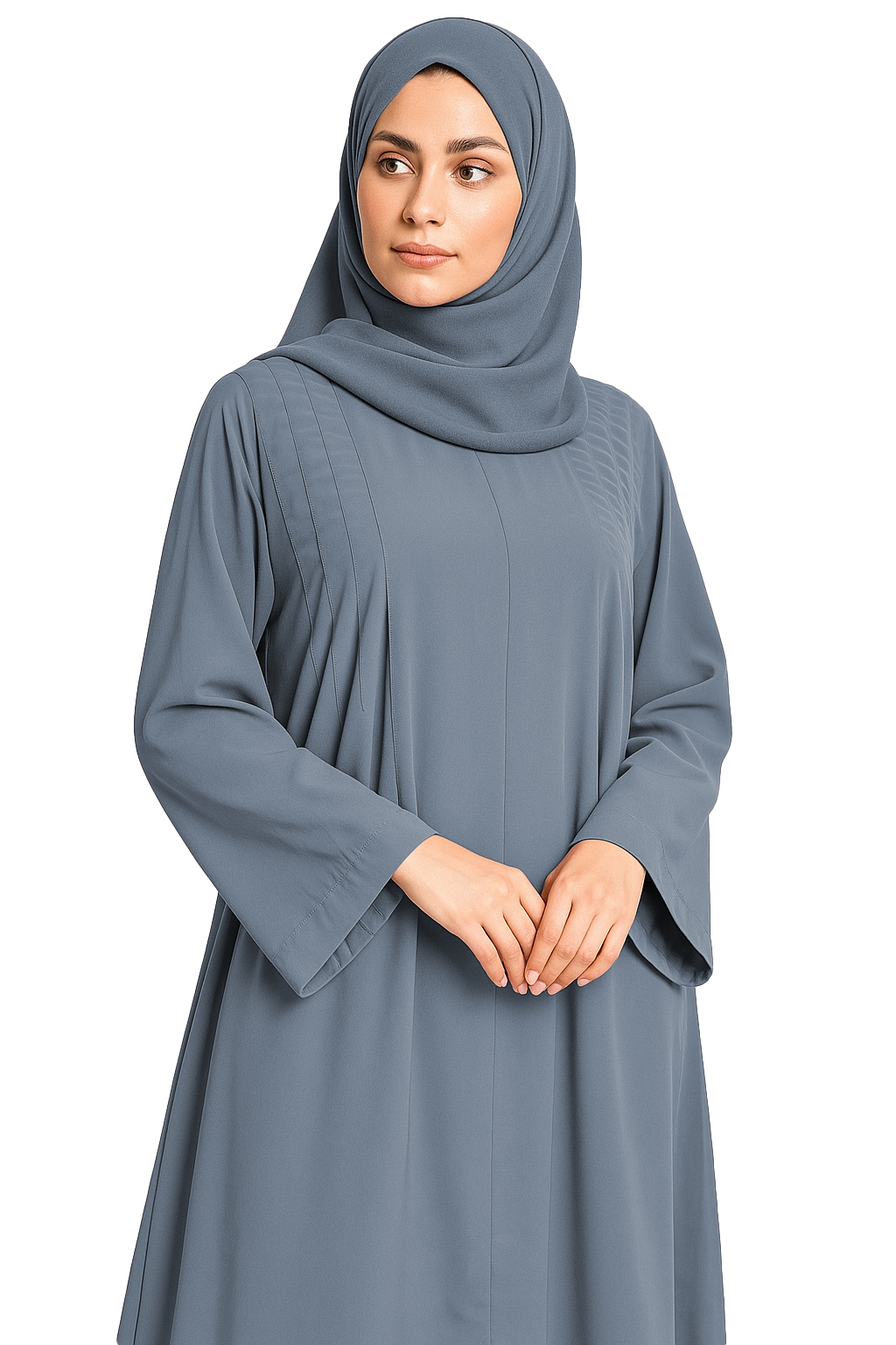 EIRA GREY – Premium Grey  Modest Abaya | Free Size | AARUH