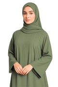 EIRA GREEN – Premium Green Modest Abaya | Free Size | AARUH